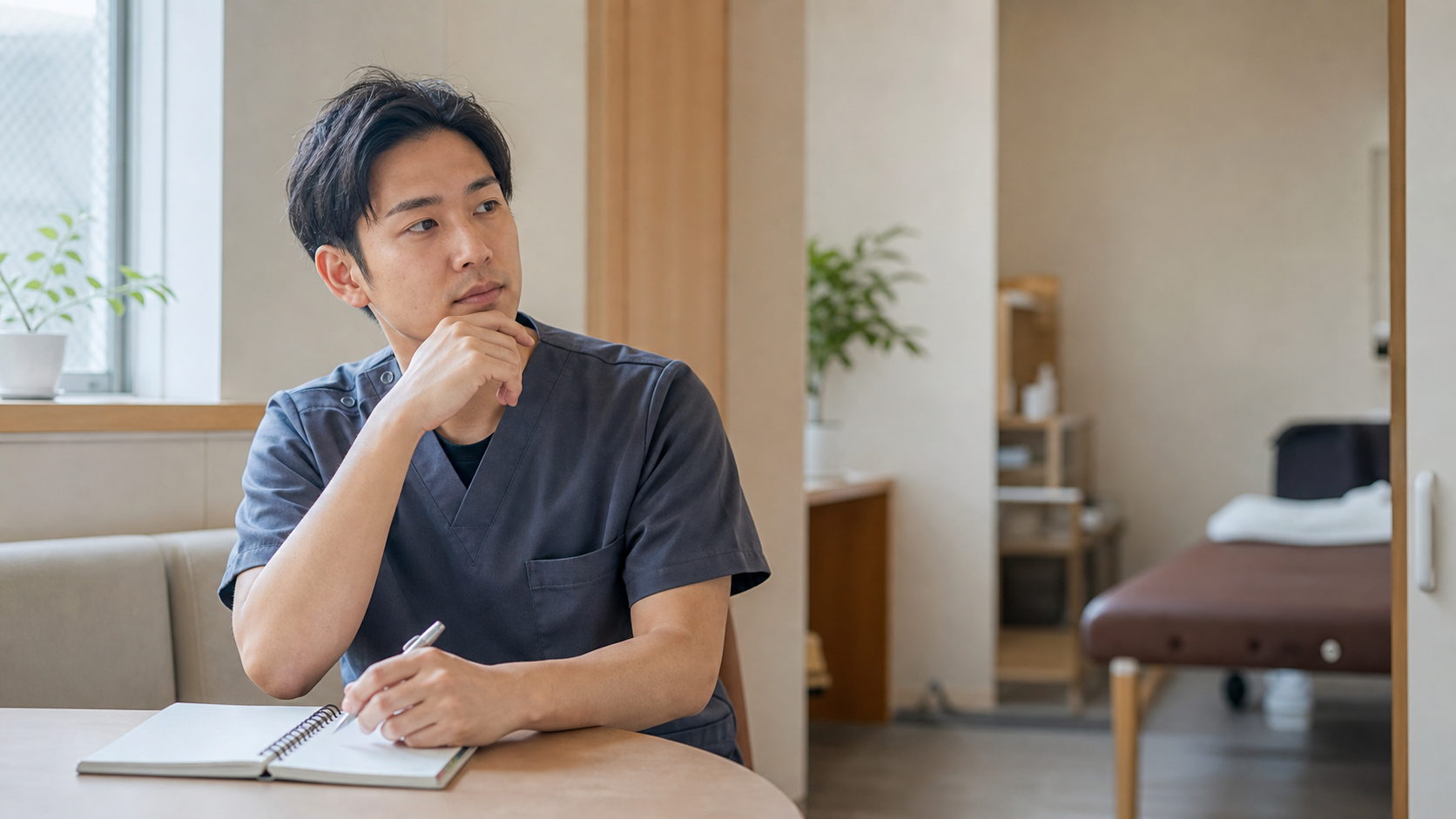 整体師の医者気取り問題が起きる理由を考える様子