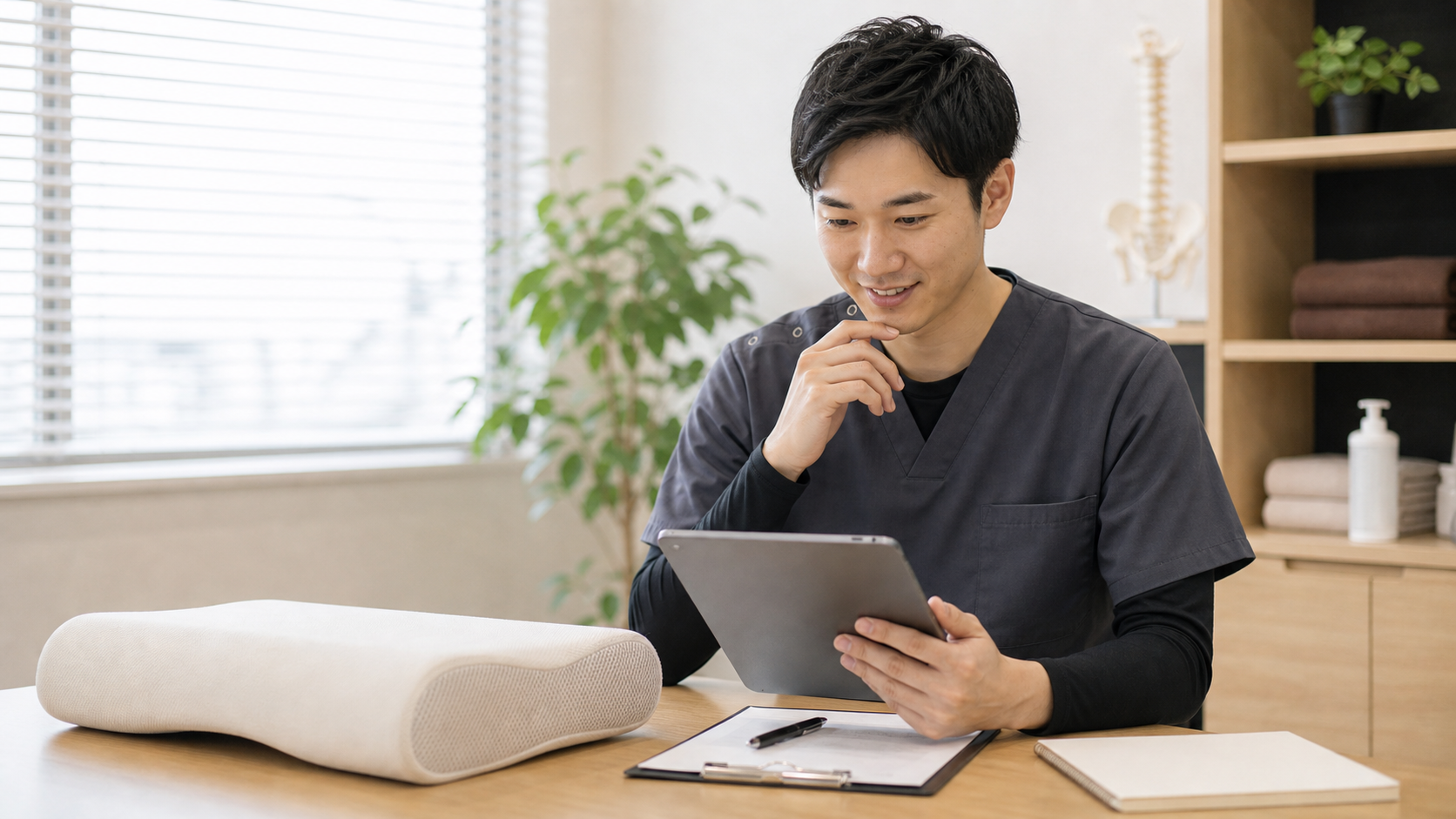 整体師の医者気取り問題に関する質問へ答える様子