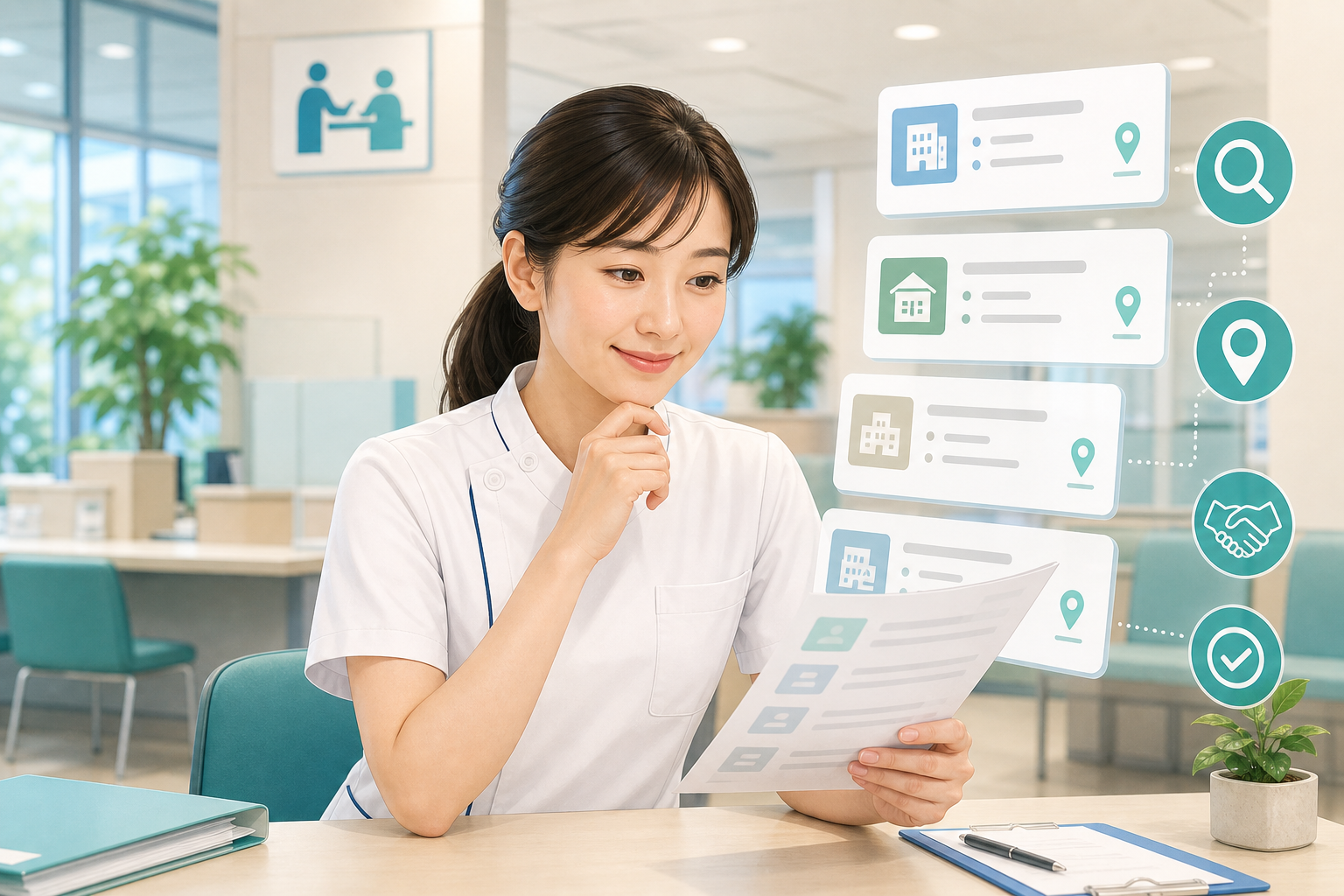 求人条件を整理して自分に合う働き方を考える施術者