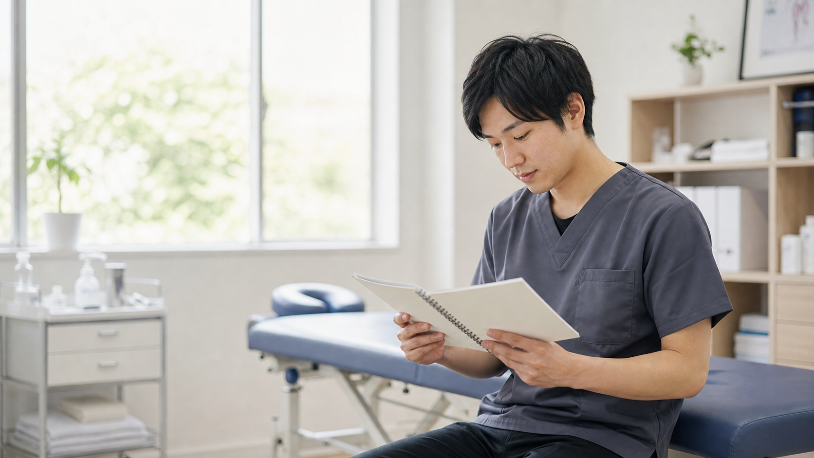 整体師未経験歓迎求人を研修内容で見極める施術者の様子