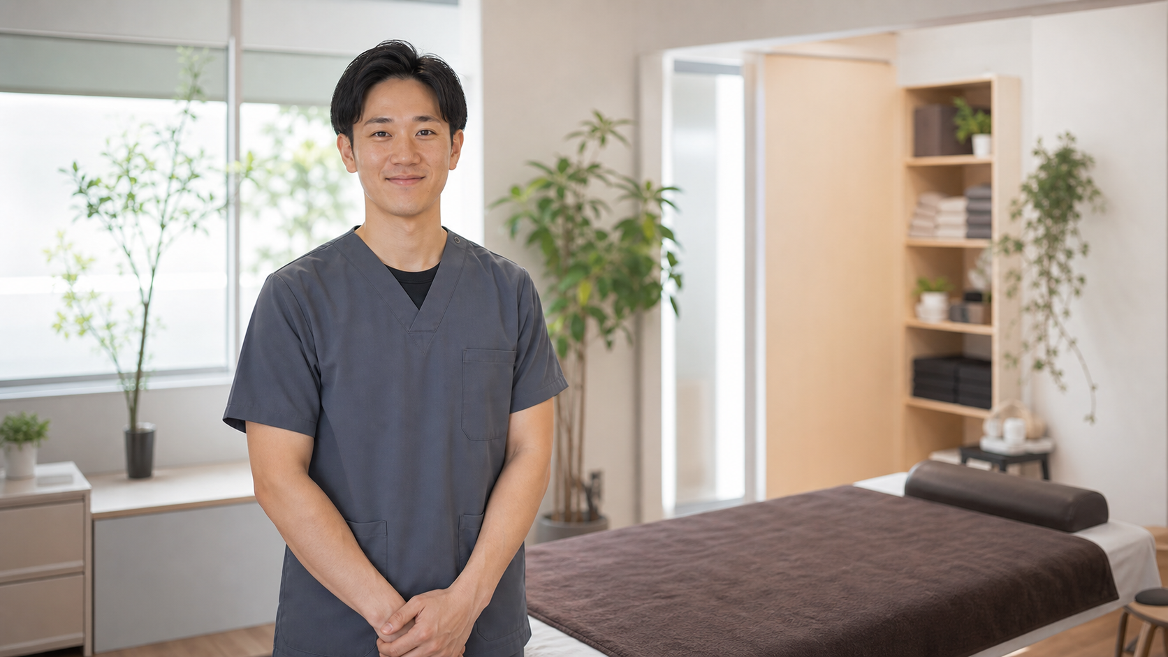 未経験でも育つ環境を選んで整体師を目指す様子