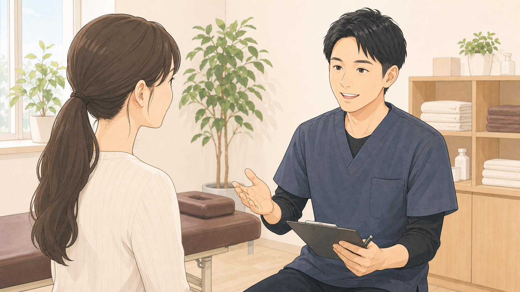 CUREPROの完全自費モデルで丁寧に向き合うイラスト