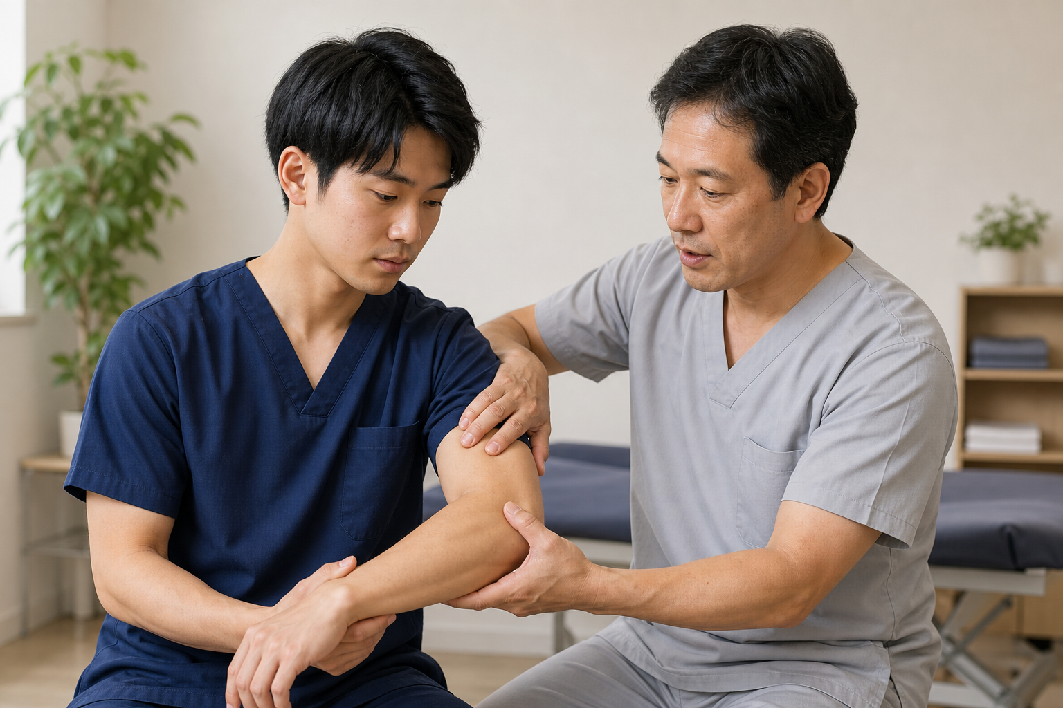 柔道整復師が転職条件を整理する様子