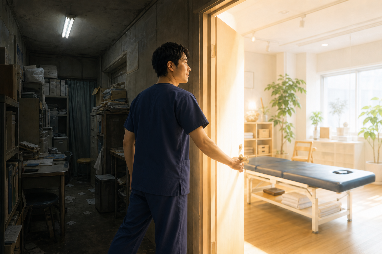 柔道整復師が資格を活かせる職場へ進む様子