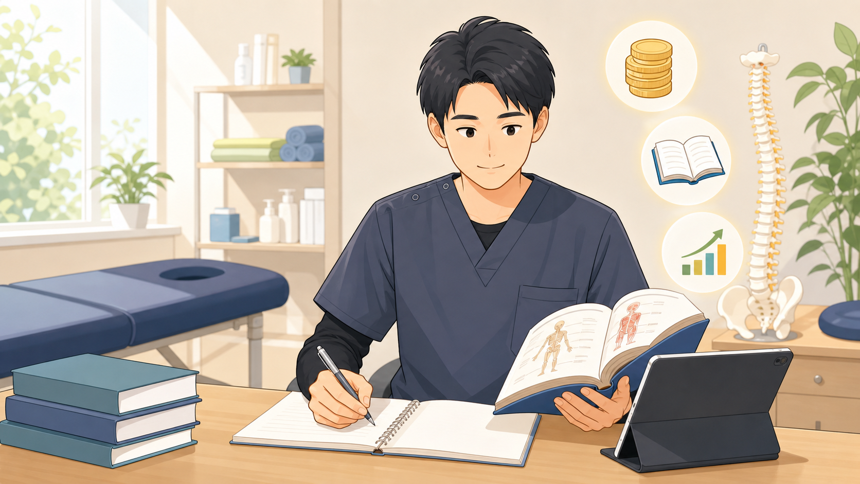 CUREPROで未経験から給料をもらいながら学ぶイラスト
