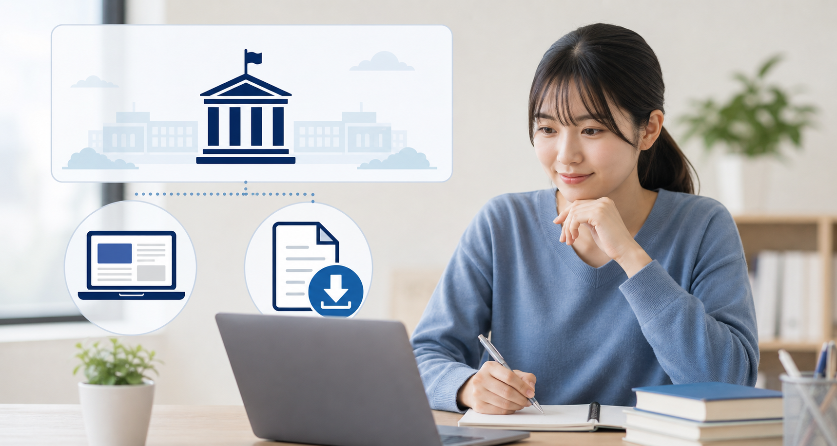 厚生労働省公式サイトから過去問を入手する様子