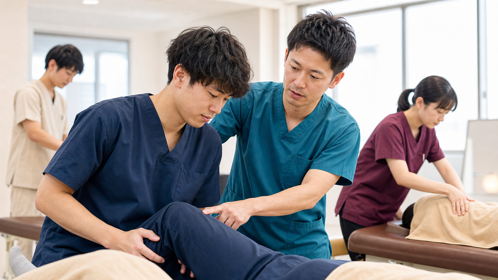 埼玉の整体師正社員求人に関する施術・研修風景
