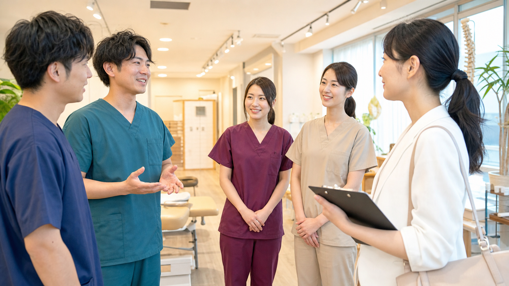 埼玉の整体師正社員求人に関する施術・研修風景