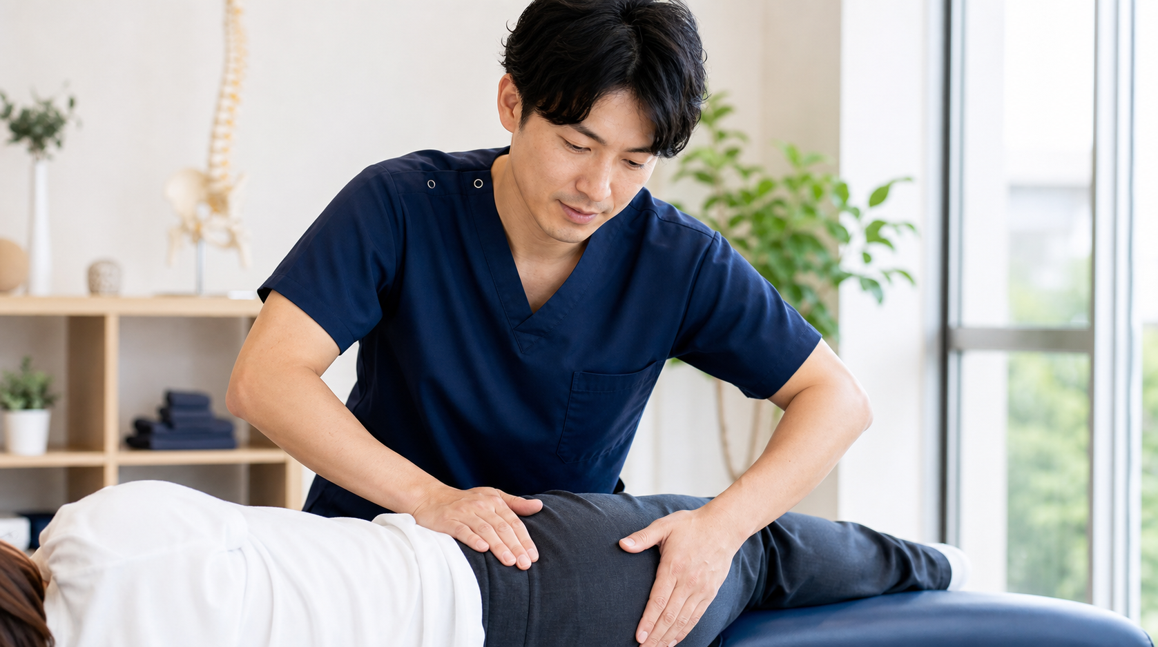 自費整体の職場選びの条件を確認する施術者