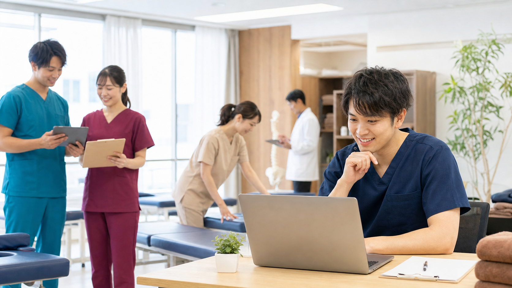 埼玉の整体師求人に関する施術・研修風景