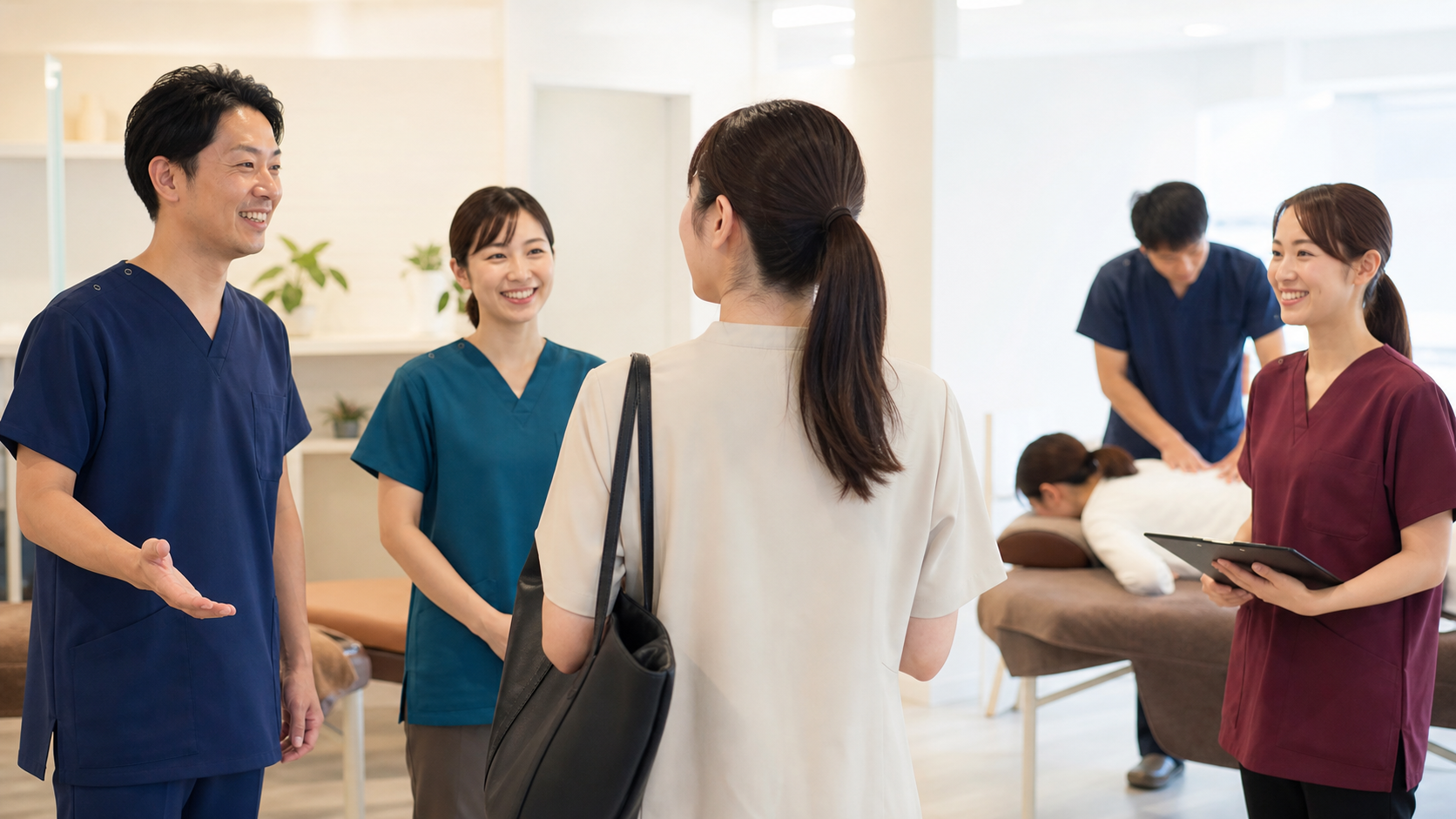 埼玉の整体師求人に関する施術・研修風景