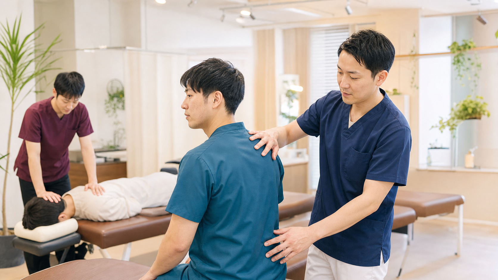 埼玉の整体師求人に関する施術・研修風景