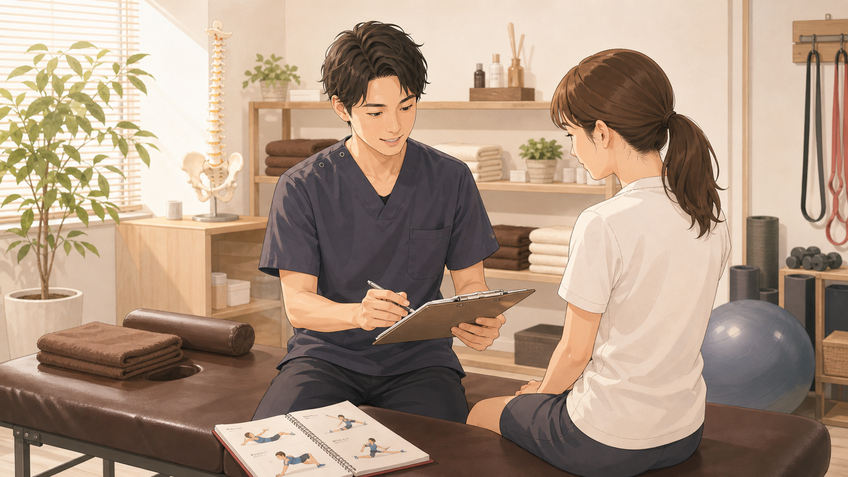CUREPROでスポーツコンディショニングを体系的に学ぶイラスト