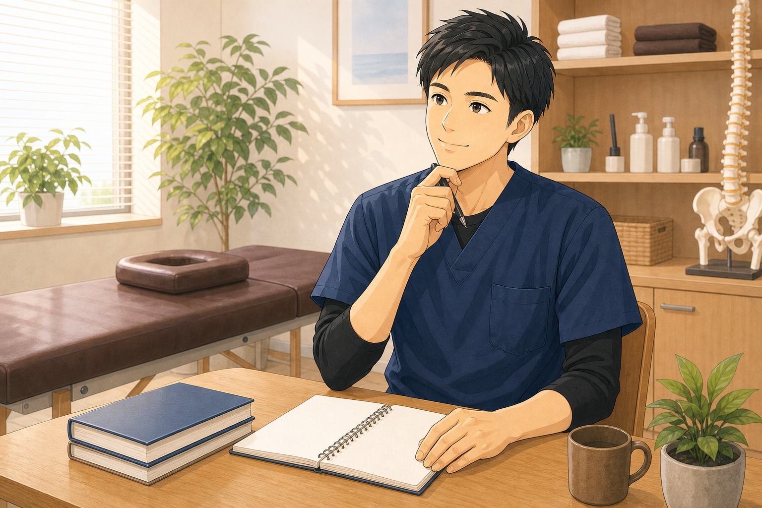 CUREPROで知識と技術を伸ばす場所を考えるイラスト