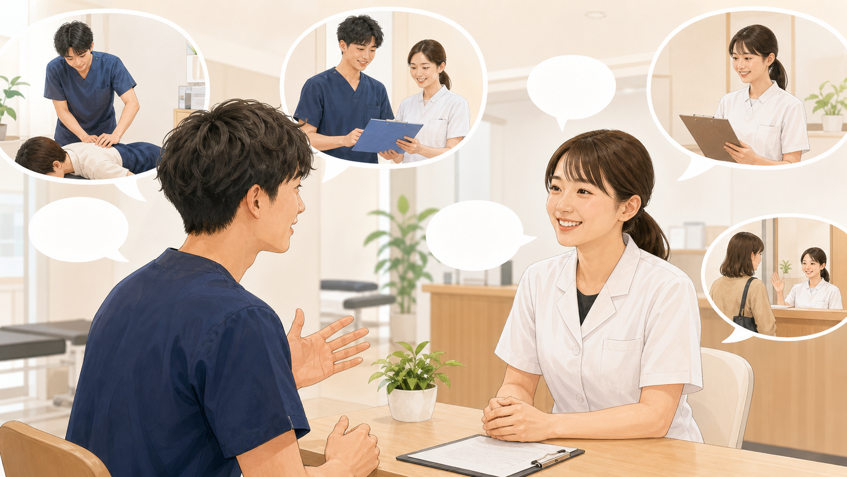 東京の整骨院求人について疑問を整理する施術者