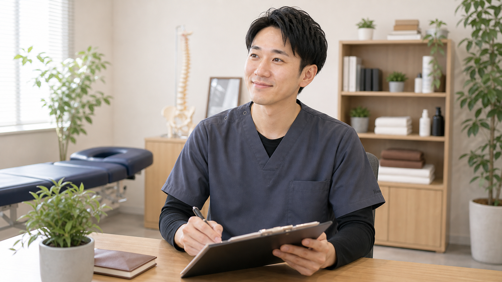 整体師が仕事の価値を感じて前向きに働く様子