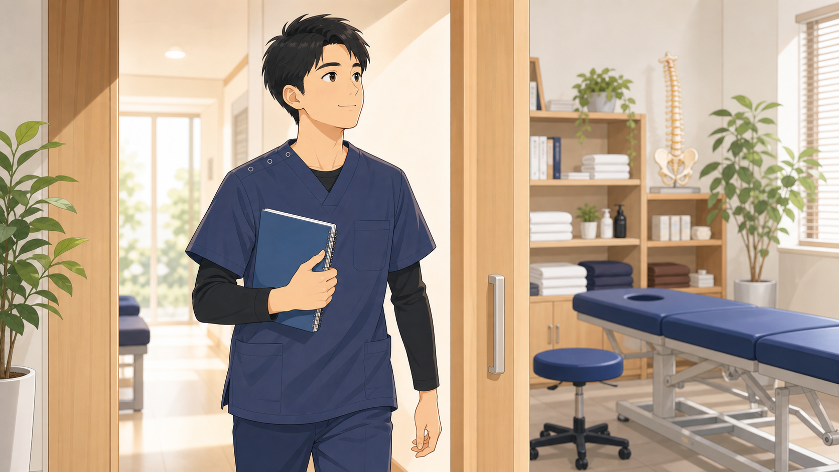 整体師がより良い環境へ進むイラスト