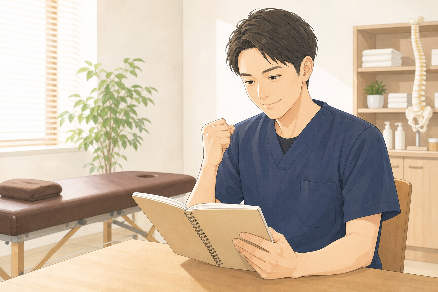 CUREPROでキャリアを考える施術者のイラスト