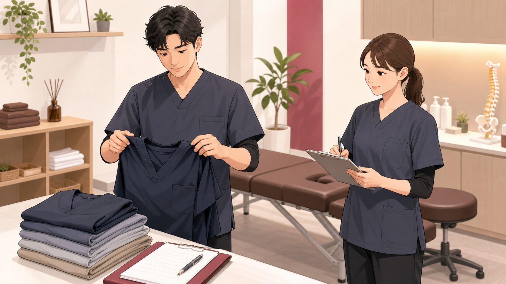 CUREPROで身だしなみと働き方を整えるイラスト